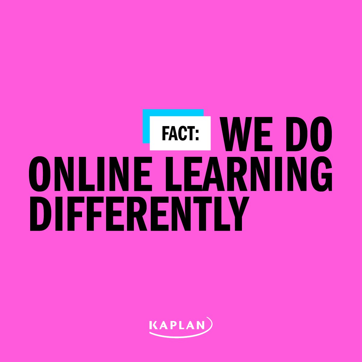 Fact: we do online learning differently