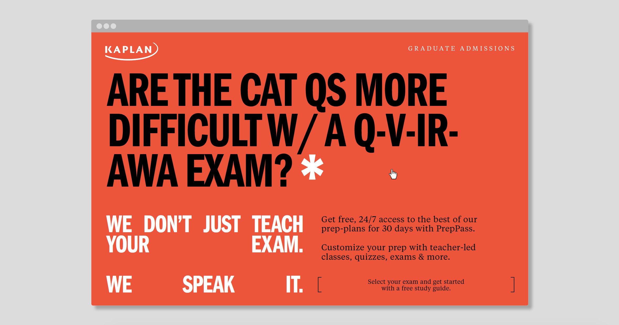 Display banner: Are the CAT Qs more difficult