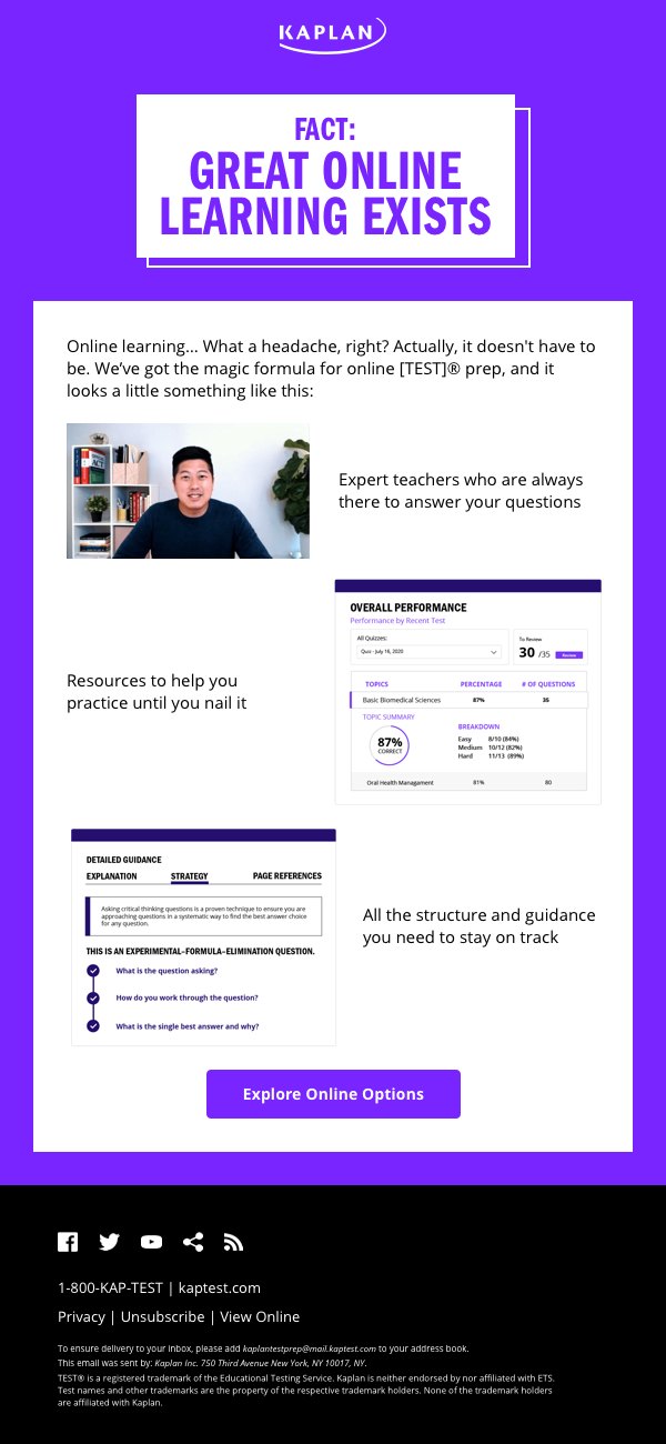 Email: Great online learning exists