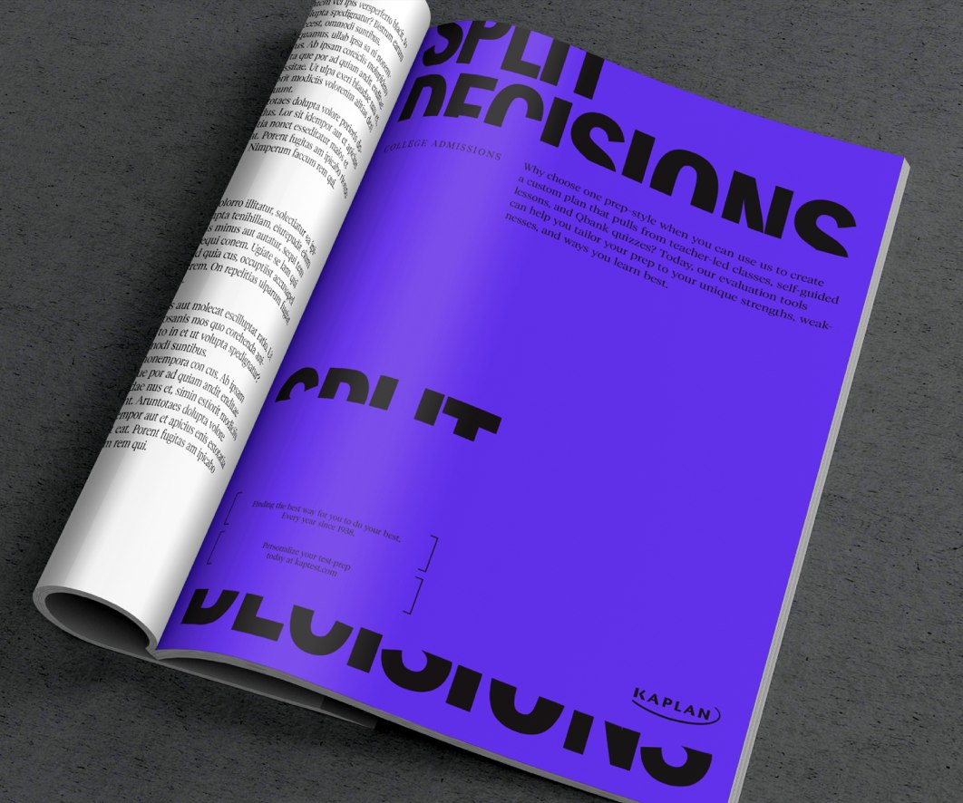 Magazine spread: Split decisions