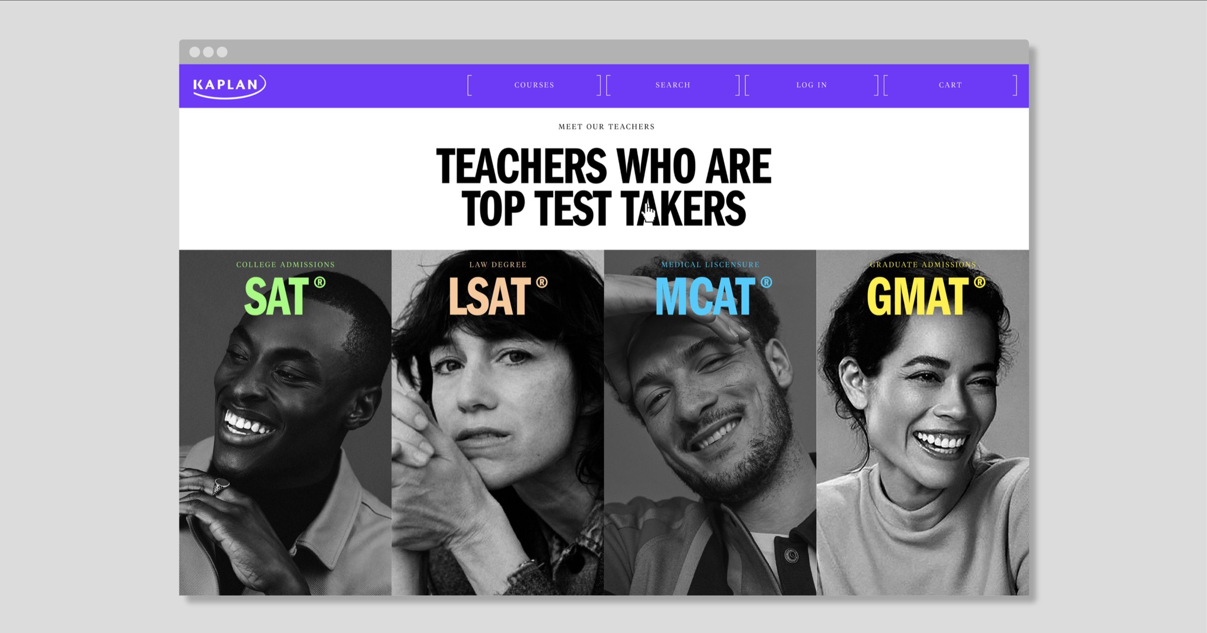 Website: Teachers who are top test takers